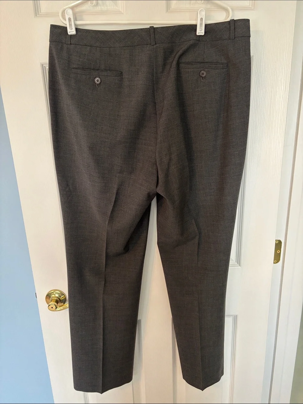 Talbots Dark Gray Lightweight Dress Trousers - Picture 2 of 5